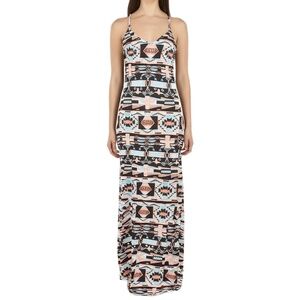 CAPELLA APPAREL Patterned Southwestern Spaghetti Strap Flowy Dress Womens‎ Large